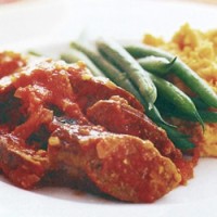 Tomato and Curry Sausages